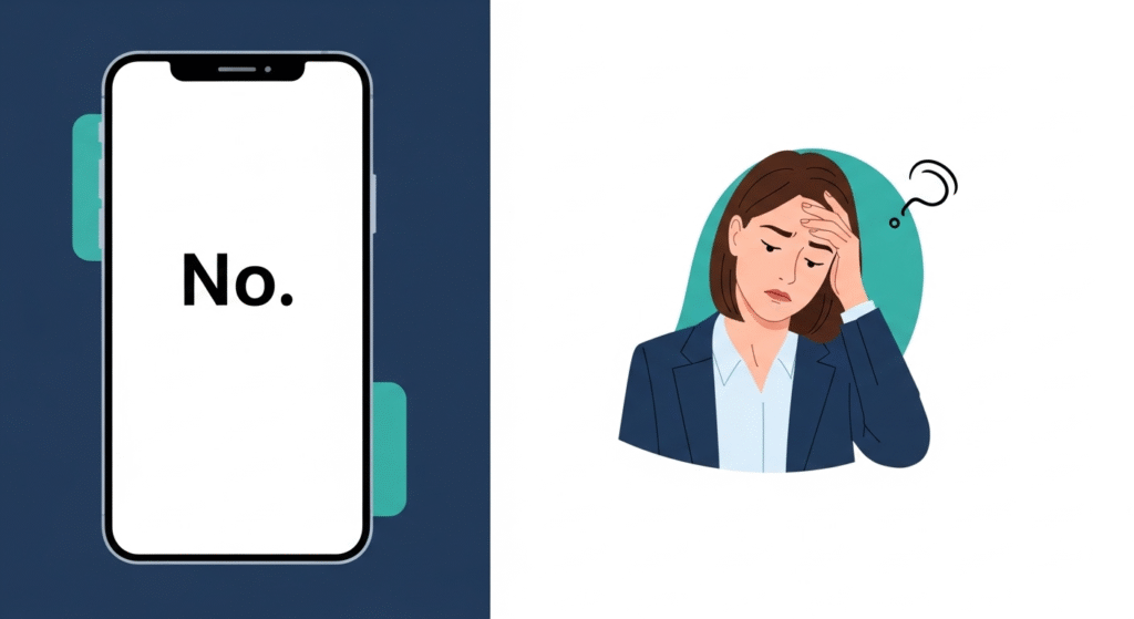 Terse email meaning